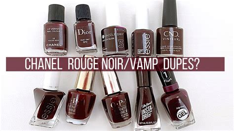 chanel vamp nail polish dupe|chanel rouge noir gel dupe.